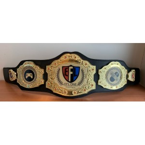 MEGA XXL 5 PLATE GOLD CUSTOM CHAMPIONSHIP BELT  ***SUPER SIZED***